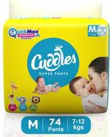 Cuddles - Super Pants Style Diaper - M  (74 Pieces)