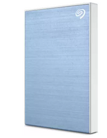 Seagate One Touch with Password Protection for Windows & Mac - Portable 2 TB External Hard Disk Drive (HDD)  (Light Blue)