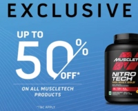 Exclusive Clearance Sale-Up to 50% Off on Muscletech Products 