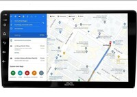 JXL 9 Inch Car Android Double Din Player 2GB/32GB Capacitive Touch Screen Quad Core Proceessor 1080P HD Screen,