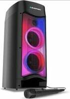 Lowest - Blaupunkt Newly Launched PS75 Wireless Bluetooth Party Speaker with Dynamic RGB Lights and Karaoke Mic-Ultimate Sound for Unforgettable Parties