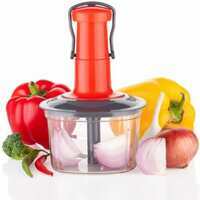 LOWEST - Premium Quality Vegetable Push Chopper With Stainless Steel Blade