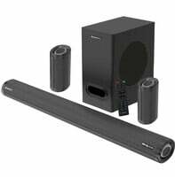 ZEBRONICS Zeb-Juke BAR 9500WS PRO Dolby 5.1 soundbar with Wireless Satellites, Dolby Audio, 525 Watts Output Power, 16.5cm subwoofer, HDMI ARC, Optical, BT v5.0, LED Display, Wall Mount and AUX,Black