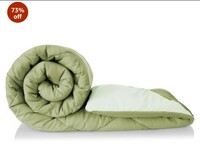 Limited-time deal: BSB HOME Snuggle Up 2.O Monsoon/All Season Solid Reversible Double Bed Microfiber Comforter Blanket | Quilt | Dohar | Rajaai | Duvets - (220 GSM, Light Green) https://amzn.in/d/gPP8G0Q
