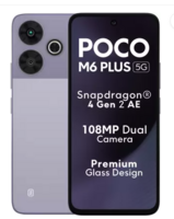 POCO M6 Plus 5G (Misty Lavender, 128 GB)  (6 GB RAM)