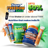 Fast & Up: Freedom Day Sale - Upto 50% Off + Free Shaker on Orders above ₹1999