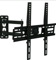 RISSACHI TV LCD LED Wall Mount Stand 23 to 55" Inch Full Motion Rotatable TV Wall Stand with Swivel & Tilt Adjustment : +- 15° (Up/Down) Suitable for All Brands, suitable for 55 Inches 