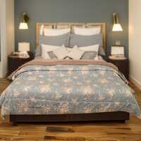 Status Printed Comforter Double Bed Blanket for Winter/Pink/Double/GSM- 220/SIZE -220 x 210 cm (D3)