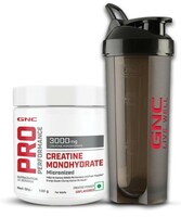 GNC Pure Micronized Creatine Monohydrate (100gms) With Free Shaker |33 Serving| Boosts Athletic Performance | Fuels Skeletal Muscles | Supports Intense Workout | Promotes Cellular Hydration | Formulated In USA