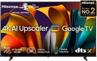 Hisense 108 cm (43 inches) E6N Series 4K Ultra HD Smart LED Google TV (Black) | 4K AI Upscaler