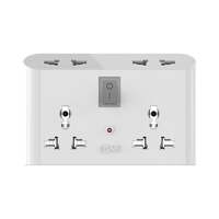 GM 3019 3 Pin Universal Multi Plug Travel Adaptor with 6 AMP for Home applications, Computers, Laptops