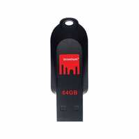 Strontium Pollex USB 64 GB Flash Drive (Black, Red)