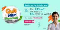 Flat 22% OFF On Medicines + 5% NMS Cash