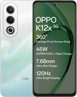OPPO K12x 5G with 45W SUPERVOOC Charger In- The-Box (Breeze Blue, 256 GB) (8 GB RAM)