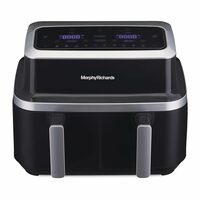 Morphy Richards DuoCrisp Air fryer for home | Two independent basket air fryer oven to healthy fry 2 dishes at once | 9L healthy air-fryer - stay guilt-free