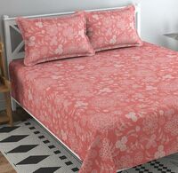 BSB HOME® 200 TC 100% Cotton Feel Bedsheet for Double Bed 