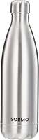 Amazon Brand - Solimo 1000ml Stainless Steel Insulated (Thermosteel) Water Bottle | 24 Hours Hot and Cold