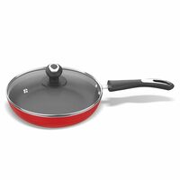 Preethi Dura Collection Non Stick Fry Pan, 24 cm, with Glass Lid, Gas & Induction Compatible Apply ₹250 coupon