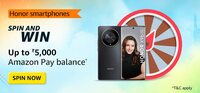 Honor Smartphones Spin & Win up to ₹5,000*