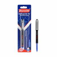 Reynolds R7 RollerBall Pen SET - 3 PENS BLUE | Roller PEN WITH COMFORTABLE GRIP | BLUE ROLLER BALL PENS FOR WRITING | PEN FOR PROFESSIONALS | 0.7 mm TIP SIZE
