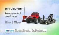 Amazon - Upto 80% Off Remote Control Toys + Bank Offers
