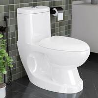 Plantex Platinum Ceramic Commode With Soft Close Toilet Seat - S Trap Outlet (White)