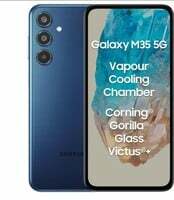 Samsung Galaxy M35 5G (Moonlight Blue,6GB RAM,128GB Storage) Without Charger