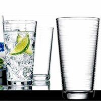 Femora Clear Glass High Ball Juice Water Glass Set for Daily Use,270 ML, Set of 6
