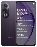 OPPO K12x 5G with 45W SUPERVOOC Charger In-The-Box (Midnight Voilet, 256 GB) 