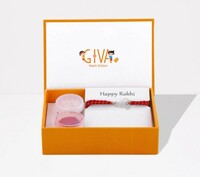 GIVA silver classic red thread rakhi