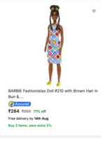 BARBIE Chelsea Doll, Small Doll Wearing Removable Purple Floral Dress with Space Buns 