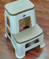 Nilkamal STL31 BROWN/BEIGE Stool (Beige, Brown)