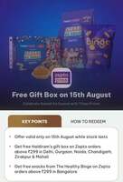 Timesprime X Zepto Free Gift box on 15 August 