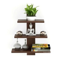 Furniture Cafe® Wooden Wall Shelves for Living Room | for Home Decor Items
