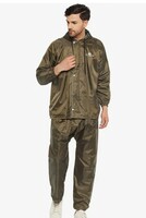  Ben Martin Men's Polyester Adjustable Hood Waterproof Raincoat or Rainsuit Set - Includes Top and Bottom. 