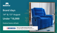 Nilkamal Brand Days | Upto 70% off + Bank offers (14-15 Aug)