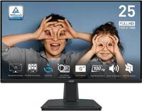 MSI 25 inch Full HD IPS Panel with EyesErgo Technology, Anti-Flicker, Premium Eye Comfort, Built-In Speakers Flat Monitor (MP251)  (Adaptive Sync, Response Time: 1 ms, 100 Hz Refresh Rate)