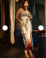 Babita M Print Saint Maxi Dress