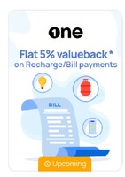 5% Value Back On Recharge & Utility Payment Using Onecard 