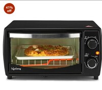Lifelong OTG 10 Litre - Electric Oven Toaster Griller for Kitchen- 1000 W Auto Shut Off & 30 Minute Timer Control - Machine for Baking Pizza, Cake, Grilling Chicken & Toasting Bread at Home (LLOT10)