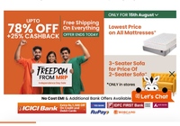 Freedom sale upto 78 % +25%cb + Free shipping