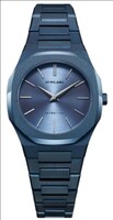 LOWEST- D1 MILANO UTBL33 Ultra Thin Quartz Blue Circular Brushed Dial Analog Watch  - For Women 