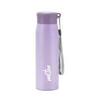 MILTON Handy 650 Stainless Steel Water Bottle, 690 ml, Purple | Single walled | Leak Proof | Easy Grip | Easy to Carry | Gym Bottle | Home | Kitchen | Hiking | Treking Bottle | Travel Bottle