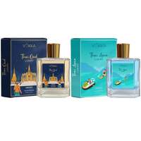 VOKKA Thai Oud & Thai Aqua 200 ml | Pack of 2 x 100ml Unisex Luxury Long Lasting Perfume Giftset