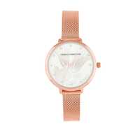 French Connection Analog Women's Watch (Dial Colored Strap)