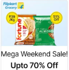 Flipkart Grocery Mega Weekend Sale - Upto 70% off + 10% off various bank offers