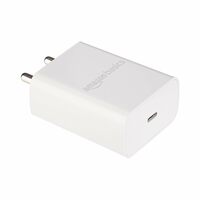Amazon Basics 25W Compact Wall Charger | Type-C Fast Charging Adapter (White, Without Cable)