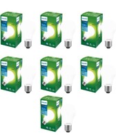 PHILIPS Full Glow Energy Saver Filament Glass E27 LED Bulb | 9-watt, 825 Lumen Full Glow Frosted Diffused LED Bulb, Cool Daylight, Pack of 7