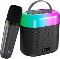 Portronics Dash 3 16W Bluetooth Speaker with Wireless Karaoke Mic,5Hrs Playtime, RGB Lights 16 W Bluetooth Party Speaker