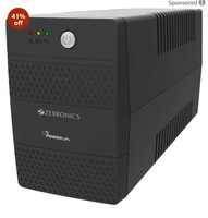  ZEBRONICS U735 600VA/360W Microcontroller Based UPS for Office Computers | Home PC with Auto Restart, Generator Compatible, Boost & Buck AVR, Built-in Protection, (Not for Routers) 